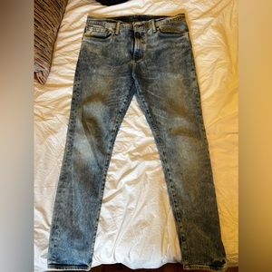 Levi's 512 acid wash denim
